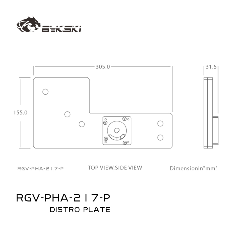 Bykski RGV-PHA-217-P Acryl Dis - Distro Plate Ddc Pump Combo recensie en prijs