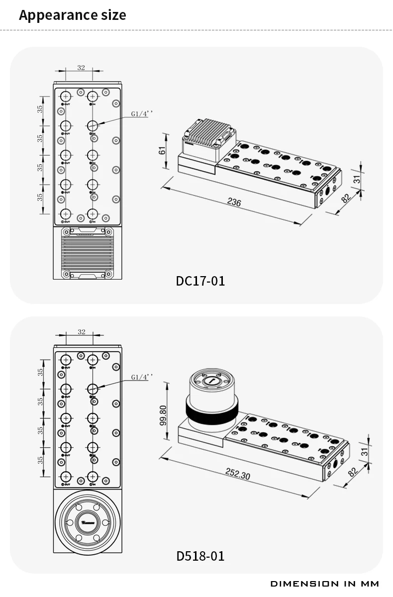 Barrow DC17-01 RVS POM Distro  - Integrated Pump Reservoir Distro Plate recensie en prijs